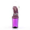 Pleaser - FLAMINGO808 Sandale à bride à la cheville, Pole dance chaussures - Chaussures de pole dance - Violet/Transparent Product image